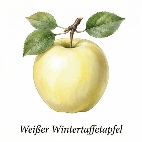 Weißer Wintertaffetapfel